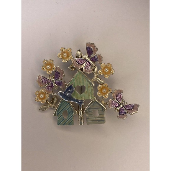 vintage kenneth cole spring butterfly brooch - Picture 1 of 4